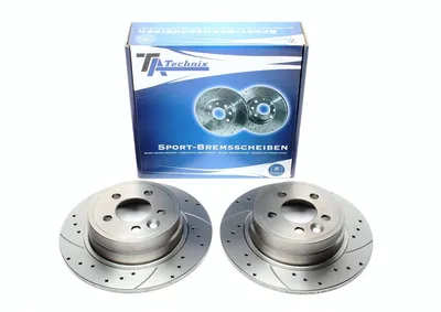 Disque de frein de sport fixé essieu arrière perforé + fente MG · Rover