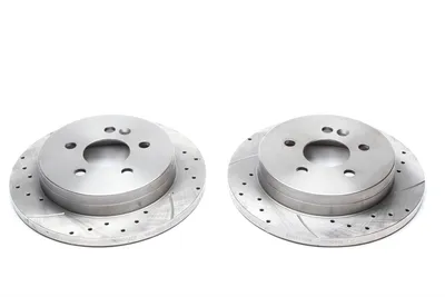 Disque de frein de sport fixé essieu arrière perforé + fente Mercedes Benz