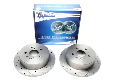 Disque de frein de sport fixé essieu arrière perforé + fente Toyota