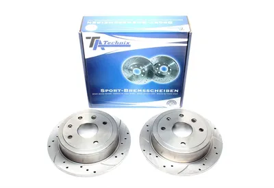 Disque de frein de sport fixé essieu arrière perforé + fente Daewoo