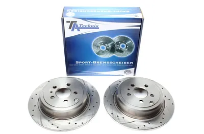 Disque de frein de sport fixé essieu arrière perforé + fente Citroën · Fiat · Lancia · Peugeot