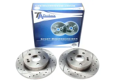 Disque de frein de sport fixé essieu arrière perforé + fente Renault