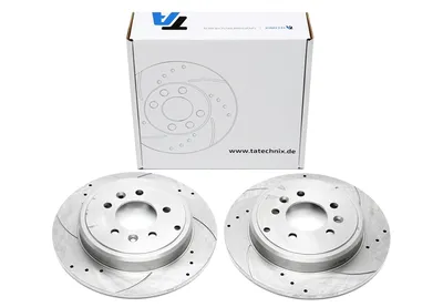 Disque de frein de sport fixé essieu arrière perforé + fente Peugeot