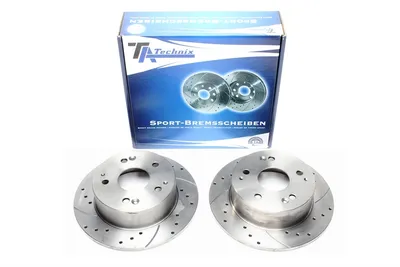 Disque de frein de sport fixé essieu arrière perforé + fente Honda