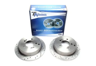 Disque de frein de sport fixé essieu arrière perforé + fente Hyundai · Kia