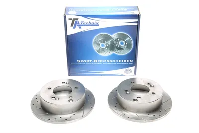 Disque de frein de sport fixé essieu arrière perforé + fente Hyundai · Kia