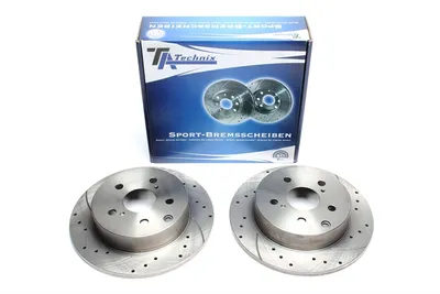 Disque de frein de sport fixé essieu arrière perforé + fente Toyota