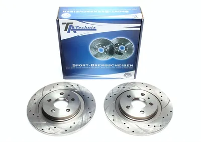 Disque de frein de sport fixé essieu arrière perforé + fente Citroën · Fiat · Lancia · Peugeot