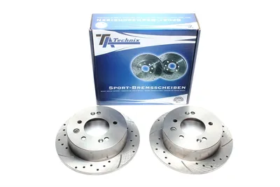 Disque de frein de sport fixé essieu arrière perforé + fente Hyundai