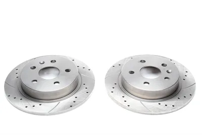 Disque de frein de sport fixé essieu arrière perforé + fente Opel · Saab