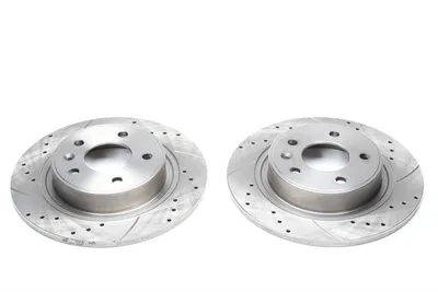 Disque de frein de sport fixé essieu arrière perforé + fente Opel