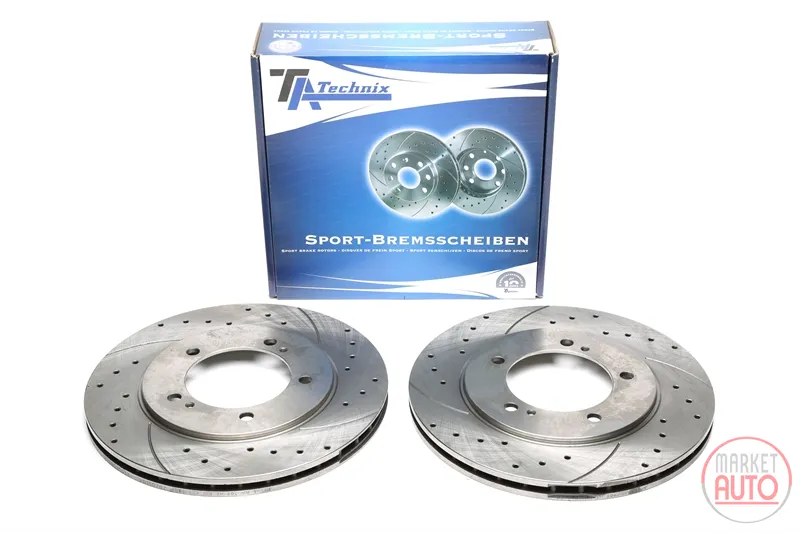 Disque de frein de sport fixé à l'essieu avant perforé + fente + ventilé à l'intérieur Suzuki