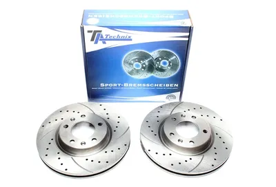 Disque de frein de sport fixé à l'essieu avant perforé + fente + ventilé à l'intérieur Peugeot