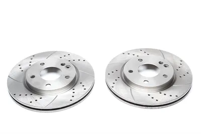 Disque de frein de sport fixé à l'essieu avant perforé + fente + ventilé à l'intérieur Mercedes Benz