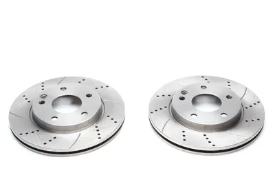 Disque de frein de sport fixé à l'essieu avant perforé + fente + ventilé à l'intérieur Mercedes Benz