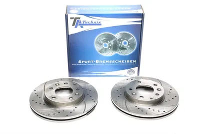 Disque de frein de sport fixé à l'essieu avant perforé + fente + ventilé à l'intérieur Mazda