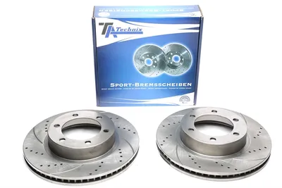 Disque de frein de sport fixé à l'essieu avant perforé + fente + ventilé à l'intérieur Toyota