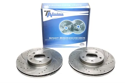 Disque de frein de sport fixé à l'essieu avant perforé + fente + ventilé à l'intérieur Mazda