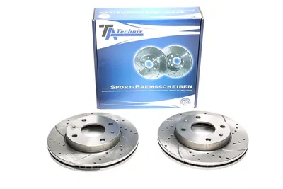 Disque de frein de sport fixé à l'essieu avant perforé + fente + ventilé à l'intérieur Hyundai