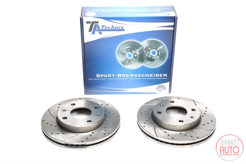 Disque de frein de sport fixé à l'essieu avant perforé + fente + ventilé à l'intérieur Hyundai