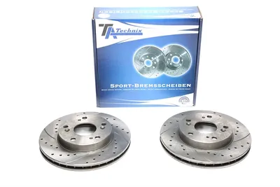 Disque de frein de sport fixé à l'essieu avant perforé + fente + ventilé à l'intérieur Honda