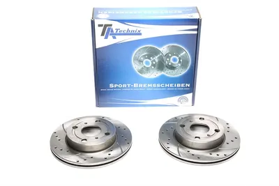 Disque de frein de sport fixé à l'essieu avant perforé + fente + ventilé à l'intérieur Toyota