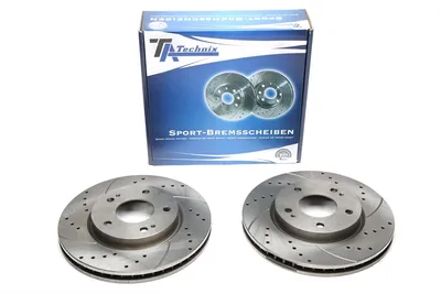 Disque de frein de sport fixé à l'essieu avant perforé + fente + ventilé à l'intérieur Mitsubishi