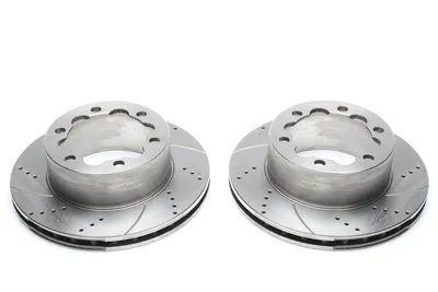 Disque de frein de sport fixé à l'essieu arrière perforé + slotté + ventilé à l'intérieur Mercedes Benz · VW