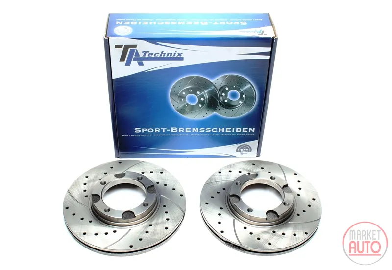 Disque de frein de sport fixé à l'essieu avant perforé + fente + ventilé à l'intérieur Hyundai