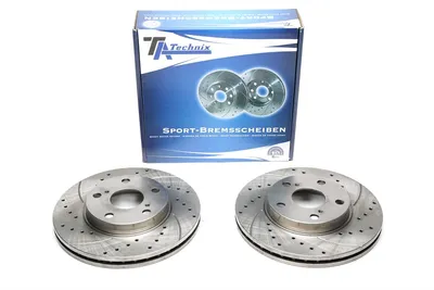 Disque de frein de sport fixé à l'essieu avant perforé + fente + ventilé à l'intérieur Toyota