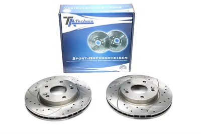 Disque de frein de sport réglé essieu avant, perforé + fente + ventilé internement Hyundai