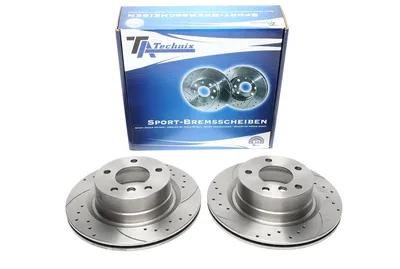 Disque de frein de sport fixé à l'essieu avant perforé + fente + ventilé à l'intérieur BMW