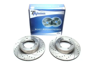Disque de frein de sport fixé à l'essieu avant perforé + fente + ventilé à l'intérieur Toyota · VW