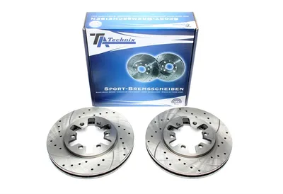 Disque de frein de sport fixé à l'essieu avant perforé + fente + ventilé à l'intérieur Nissan