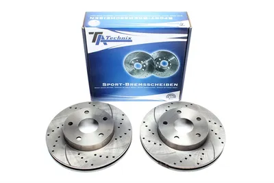 Disque de frein de sport fixé à l'essieu avant perforé + fente + ventilé à l'intérieur Toyota