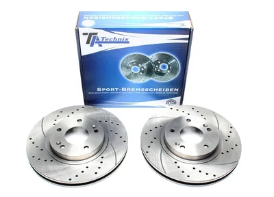 Disque de frein de sport fixé à l'essieu avant perforé + fente + ventilé à l'intérieur Hyundai