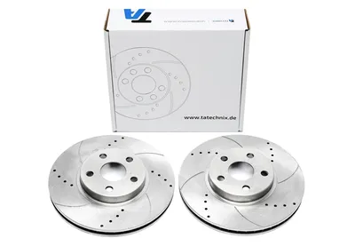 Disque de frein de sport fixé à l'essieu avant perforé + fente + ventilé à l'intérieur Toyota