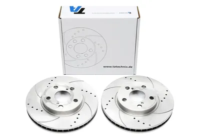 Disque de frein de sport fixé à l'essieu avant perforé + fente + ventilé à l'intérieur Toyota