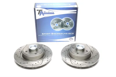 Disque de frein de sport fixé essieu arrière perforé + fente Renault
