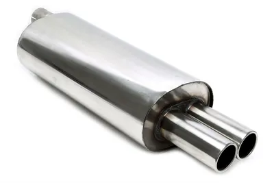 Silencieux arrière 2x76mm rond / brided BMW