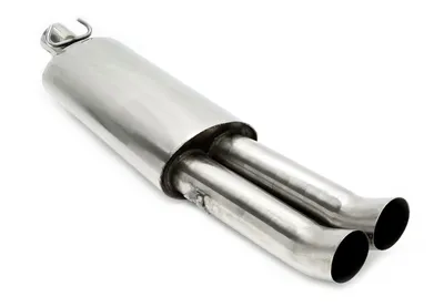 Silencieux arrière en acier inoxydable DTM 2x76mm VW