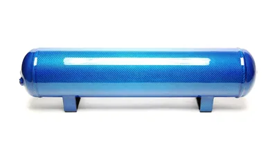 Réservoir d'air 19 litres / réservoir d'air bleu avec placage de carbone réel