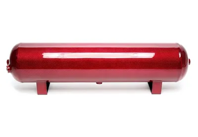 Réservoir d'air 19 litres / réservoir d'air rouge avec placage de carbone réel