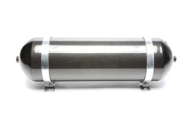 Réservoir d'air sans soudure 11 litres / réservoir d'air noir avec placage de carbone véritable