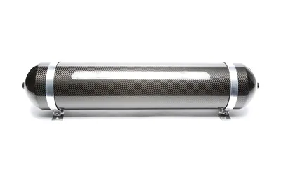 Réservoir d'air sans soudure 19 litres / réservoir d'air noir avec placage de carbone véritable