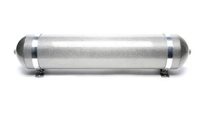 Réservoir d'air sans soudure 19 litres / réservoir d'air argent avec placage de carbone véritable