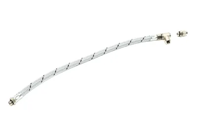 Ligne d'air flexible en acier avec adaptateur à angle de 90°