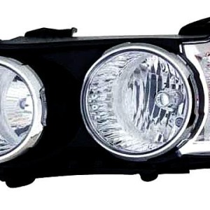 PHARE.GAUCHE.ELC/MOT.HEADLAMP.CHROME.BEZEL.H1+H7 96831091