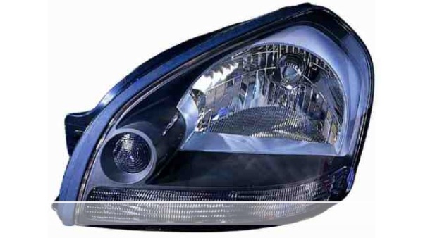 PHARE GAUCHE. ELEC H4 NOIR 92103-2E020