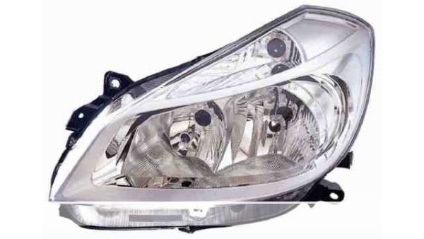 LAMPE FRONTALE GAUCHE-H7+H7-ELEC-CHROME 7701061071